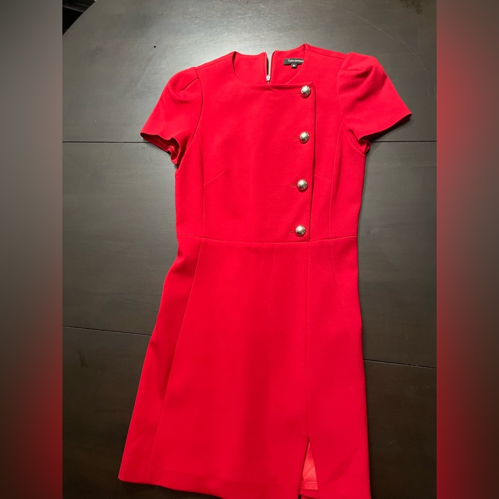 Tara Jarmon red business dress